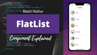 FlatList  React Native Component Explained [upl. by Emawk]