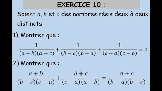 Série 1Exercice 10 Les ensembles des nombrestronc commun science شرح باللغتين العربية و الفرنسية [upl. by Maude]