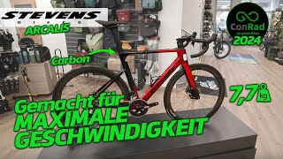 Das schnellste amp schönste Rennrad für 2024  Das Arcalis von Stevens — Roadbike [upl. by Ahcilef]