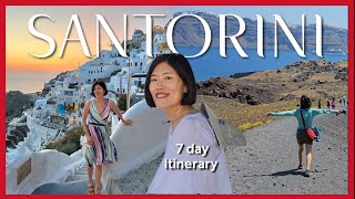 Ultimate 7 day itinerary for Santorini 2024 l Best things to do in Santorini for the first time vlog [upl. by Misty]