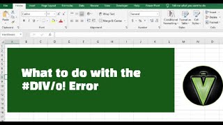 Remove Div0 Errors From Excel Worksheets  How to fix DIV0 Error in Excel excel error learn [upl. by Ahs]