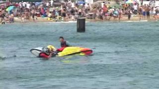 2 Huge Freestyle Jet Ski Wipeouts At Chicago Air amp Water Show 2009 [upl. by Almond]