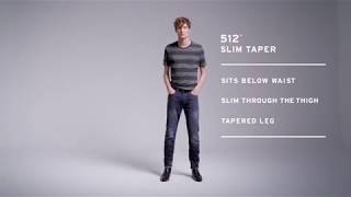 Levis Mens 512 Slim Taper Fit Jean [upl. by Navy]