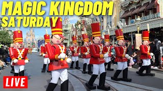 🔴Live Magic Kingdom week Saturday all day for rides parades shows and Fireworks 1223023 [upl. by Nanor479]