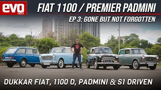 Fiat 1100 and Premier Padmini  Gone But Not Forgotten  Ep 3  Classic car review  evo India [upl. by Bred946]