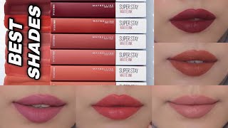 BEST SHADES Maybelline Superstay Matte Ink [upl. by Harilda]