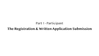 JY Participant PART 1 REGISTRATION amp APPLICATION PROCESS [upl. by Siroval]