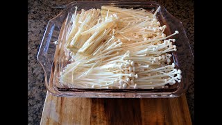 🍁 Enoki mushroom recipe  Enokitake gljive recept 2020 [upl. by Halsted]