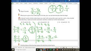 Algebra 111424 PO20Calculating Slope with a Graph or Formula [upl. by Haem]