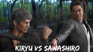 Like A Dragon Infinite Wealth Kiryu vs Sawashiro Leak [upl. by Irme234]