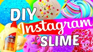 DIY INSTAGRAM SLIME TESTED Fishbowl Slime Wood Glue Slime Purple Floam Ice Cream [upl. by Aisatnaf]