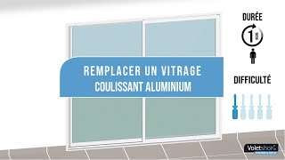 Remplacer un vitrage sur une fenêtre coulissante aluminium [upl. by Arinaid]