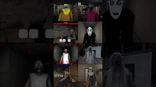 Granny 3 Squid Mod Vs The Twins Vs Nosferatu Vs Granny Vs Slendrina The Forest Vs Evil Nun 2 [upl. by Dreddy]