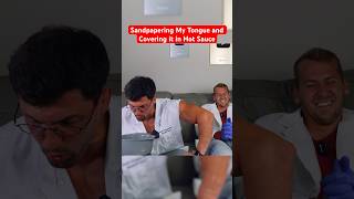 Sandpapering my Tongue amp Covering it in a Hot Sauce… funny comedy science [upl. by Lebbie]