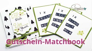 Gutscheinkarten Matchbook 🎄 12 Sonntage bis Weihnachten Sonntag 1 [upl. by Oliric]