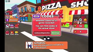 Pizza Restaurant Tycoon codes JULY 2024 [upl. by Aivek]