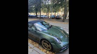 😎Porsche 911 Targa 4 GTS in green gold wheels filmed with Meta Smart Glasses porsche 911 992 992 [upl. by Nilra409]