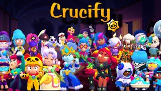 FNF X Brawl stars  Crucify but Every turn a different brawler UTAU [upl. by Tomlin93]