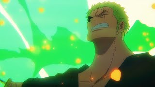 ZORO vs SHawk  Zoro Fights Mihawks Clone English Sub [upl. by Anim]