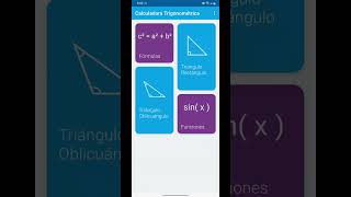 📐 Calculadora Trigonométrica Triángulos en Android  Con procedimientos [upl. by Aihsak]