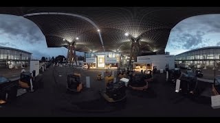 Jungheinrich at CeMAT 2016 – 360° Drone Nightflight [upl. by Gebhardt]