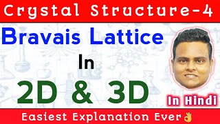 Bravais Lattice In 2D and 3D  Bravais Lattice In Solid State Physics  Crystal Structure4 [upl. by Gram]