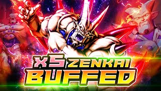 5x ZENKAI BUFFED LF OMEGA SHENRON DOES SAIYAN SHATTERING DAMAGE EPIC UNIT  Dragon Ball Legends [upl. by Bolt]