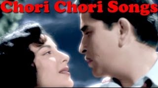 All Songs of Chori Chori 1956  HD Jukebox  Raj Kapoor Nargis Pran  Lata M Manna Dey Rafi [upl. by Suirtimed]