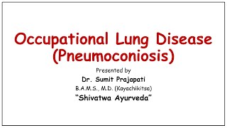 Occupational Lung Disease Pneumoconiosis Lecture11 Introduction Pathology Symptoms amp Treatment [upl. by January]