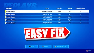 HOW TO FIX REPLAY MODE IN FORTNITE CHAPTER 4 SEASON 2 [upl. by Anuska]