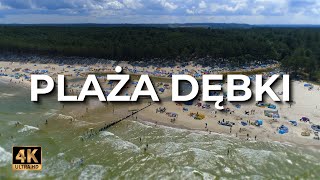 Plaża Dębki z drona  Lato  LECE W MIASTO™ 4k [upl. by Siseneg]