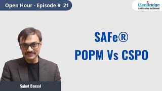 SAFe® POPM vs CSPO  iZenBridge [upl. by Ahkos]