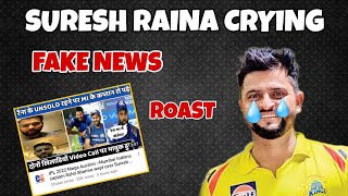 SURESH RAINA UNSOLD  FAKE NEWS ROAST  IPL AUCTION  shorts iplauction [upl. by Olimpia64]