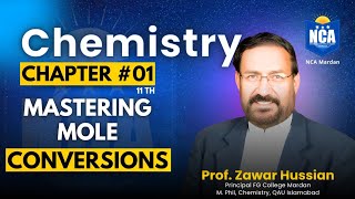 Mastering Mole Conversions 12 Essential Formulas Explained by Prof Zawar Hussain NCA Mardan [upl. by Nihs]