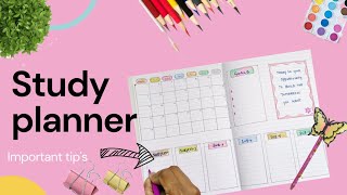 DIY Study Planner For Students Using Notebook   Sharing My Own Study Planner [upl. by Thielen206]