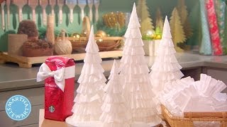 How to Make a CoffeeFilter Tree  Martha Stewart [upl. by Bradford459]