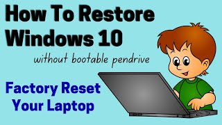 How to refresh  reset  restore windows10  Factory Reset Your Windows 10 PC or Laptop Shorts [upl. by Inaffit]