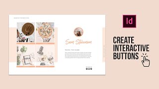 Create interactive buttons in Adobe InDesign [upl. by Livvyy]