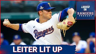 Texas Rangers rookie Jack Leiter gets lit up again showing hes not quite ready for MLB [upl. by Mosi]