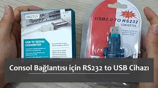 Consol Bağlantısı için RS232 to USB Cihazı [upl. by Marks]