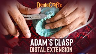 DIY EASILY ADAMS CLASP WITH DISTAL EXTENSION  PRECLINICAL ORTHODONTICS  DENTISTRY [upl. by Aratihc]