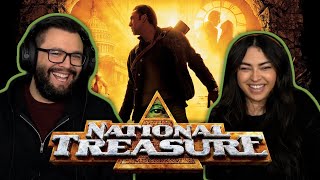 National Treasure 2004 Husbands First Time Watching Movie Reaction [upl. by Rehm]