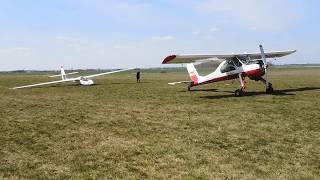 PZL 104 Wilga 35 glider towing [upl. by Argyres]