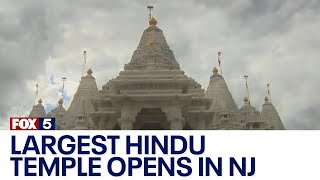 Largest Hindu temple outside India opens in NJ [upl. by Casi889]