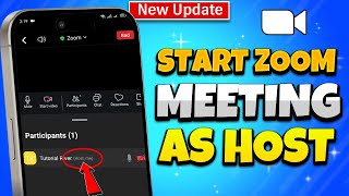 How to start zoom meeting as host 2024 Android amp iOS [upl. by Pearlman]