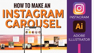 How to design a Seamless Instagram Carousel in Adobe Illustrator [upl. by Horsey]