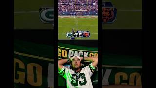 PACKERS FAN REACTION TO BLOCKED FIELD GOAL‼️packers bears reaction nfl jordanlove [upl. by Asirac938]