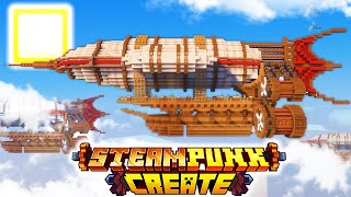 I Built a MEGA AIRSHIP with CREATE MOD in Modded Minecraft [upl. by Ondine359]