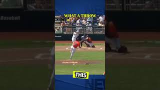 WHAT A THROWbaseball shortsfeed wow omg sports [upl. by Leitao]