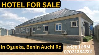 Functional 12 Rooms Hotel For sale In Benin City [upl. by Nerradal]